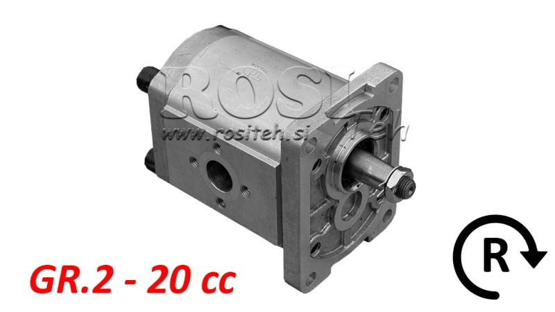HYDRAULIKPUMPE GR.2 20 CC HØJRE - FLANGE