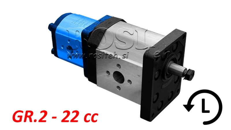 HYDRAULISK PUMPE 20A22X201 ANDEN GR.2 22 CC VENSTRE