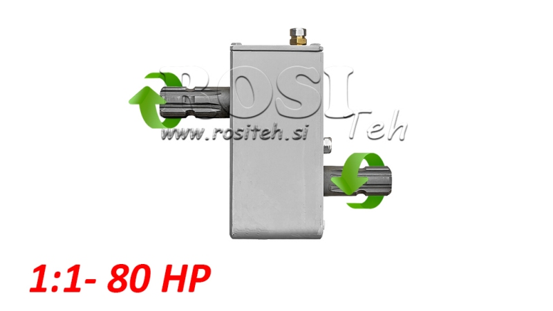 UMKEHRGETRIEBE FÜR TRAKTOR - INVERSION 1:1 (80PS-60kW) STUMMEL-STUMMEL