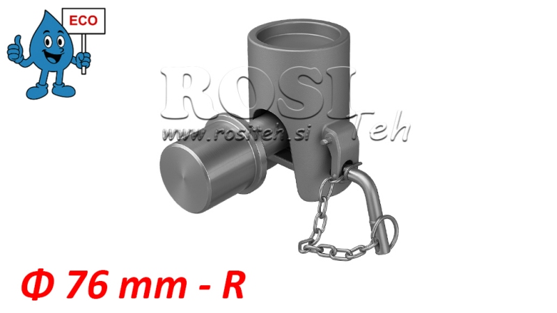 KIPPENKUGEL FÜR ANHÄNGER fi76 RECHTS eco