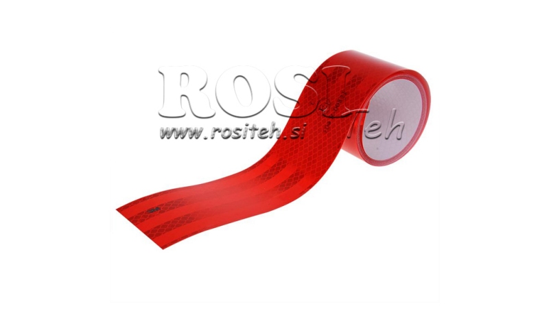 REFLEXSTREIFEN 3M – ROT – 1M