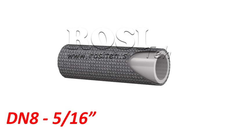 GLAT TEMPERATURMODSTANDIG PTFE SLANGE SAE100 R14 DN8 (5/16