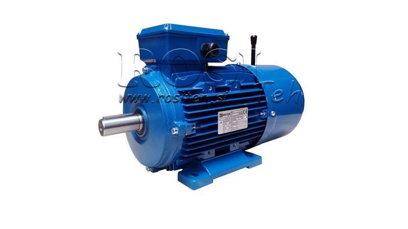 11kW-ELEKTROMOTOR MIT BREMSE MSH160M-4_1460rpm 3Phasen Füße-B3