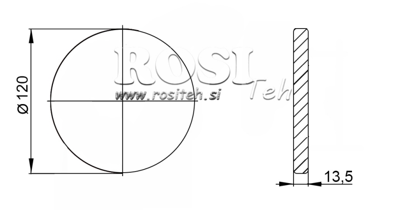 HRIADEĽ DRÁŽKOVANÁ S PRÍRUBOU 1 3/8