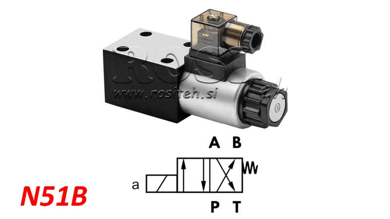 HIDRAVLIČNI ELEKTRO MAGNETNI VENTIL KV-4/2 CETOP 3 N51B