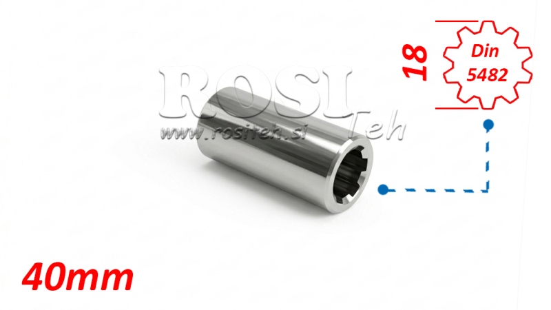 HRIADEĽ DRÁŽKOVANÁ PUZDRO 18x15 - 10 ZUBOV Din 5482