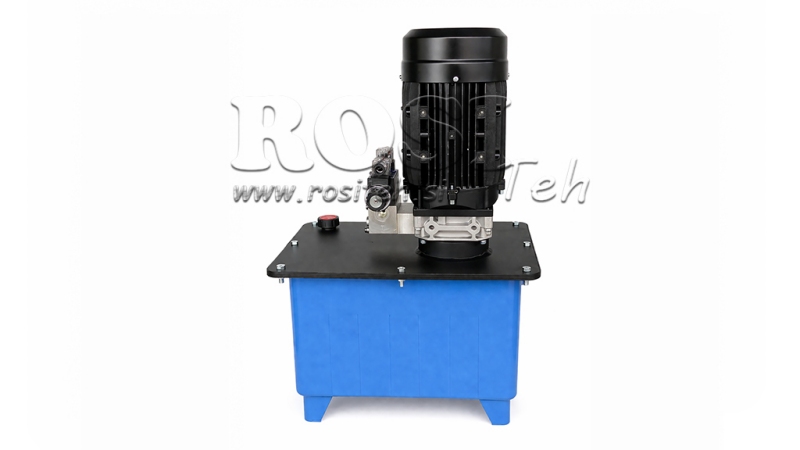 MINI HYDRAULIKAGGREGAT 380V AC (4 kW) - 8 cc - 12 lit/min - tank 25 lit