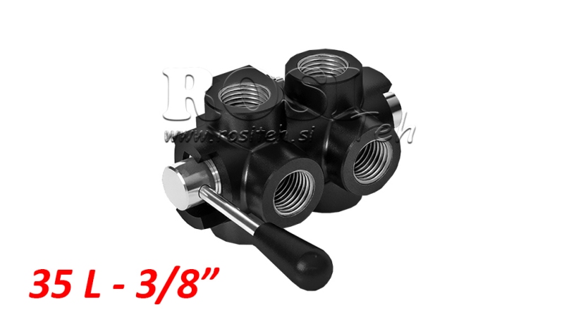 ROČNI 6 POTNI VENTIL DF 3/8 - 35lit