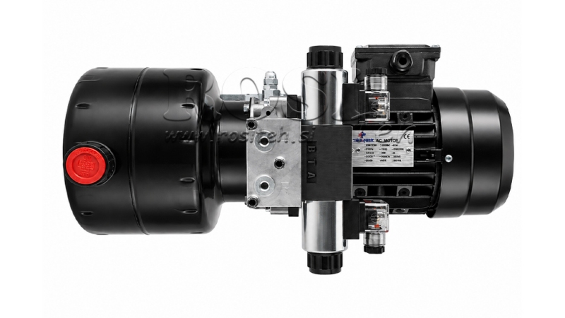 MINI HÜDRAULILINE JÕUÜKSUS 380V AC (0.75 kW) - 3.7 cc - 5.2 lit/min - paak 4 lit