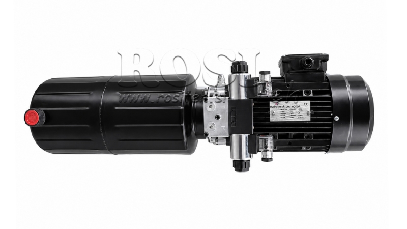 MINI HYDRAULIKAGGREGAT 380V AC (2.2 kW) - 8.0 cc - 11.2 lit/min - tank 12 lit