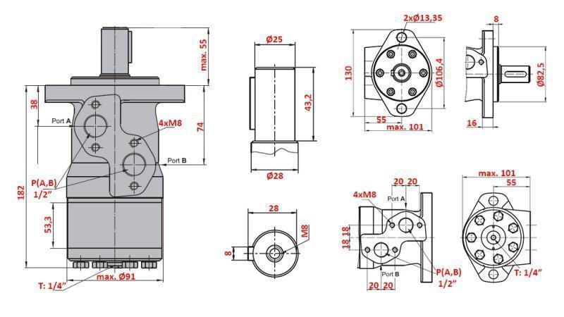 HYDRAULIKMOTOR MP 400