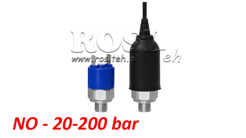 HIDRAULIČNI TLAČNI PREKIDAČ - NO 20-200 BAR (MAX.300BAR)