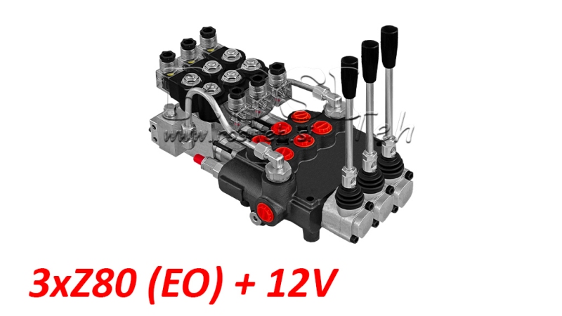 HYDRAULICKÝ VENTIL 3XP80 - EO+12V