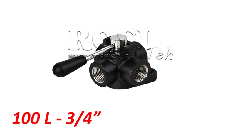 MANUELLE 4 WEGE VENTIL IF 3/4 - 100 lit