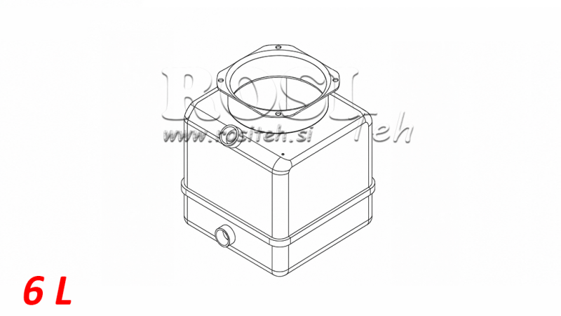 RÉSERVOIR EN PVC ROLL PP 6 LITRES HORIZONTAL-VERTICAL