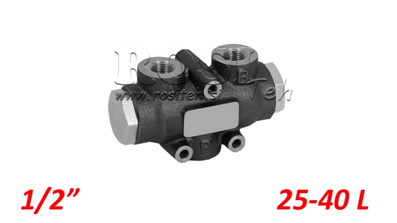 HYDRAULIK DISTRIBUTIONSVENTIL FLOW V01005 25 - 40 LIT - 1/2 - 250 BAR (MAX.300 BAR) V-EQ25