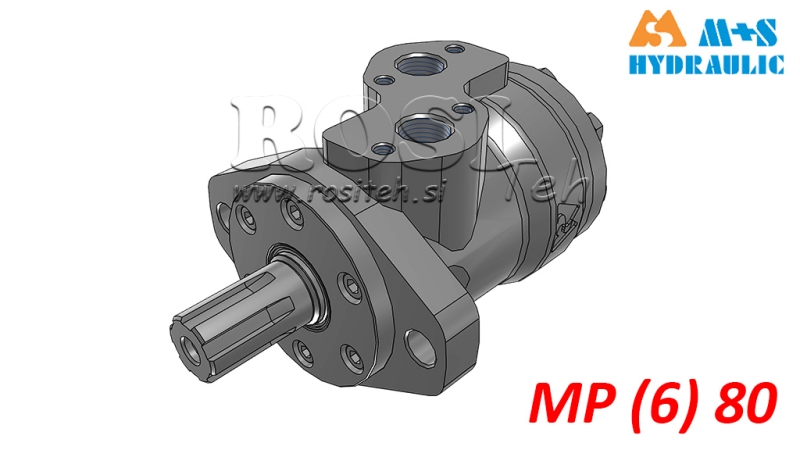 HYDRAULIKMOTOR MP 80 CC - 6 TÆNDER