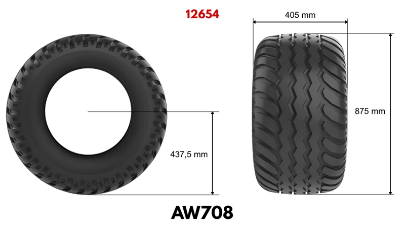 400/60-15,5 ANHÄNGERREIFEN AW708 (14 PR)