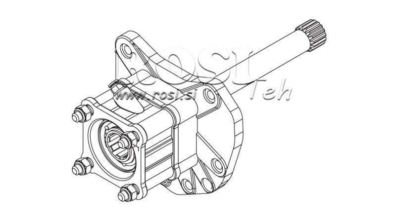 UDGANG FOR HYDRAULISK PUMPE - MERCEDES G155 - 1 ACTROS