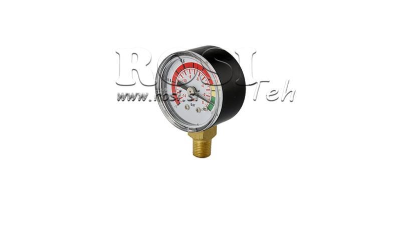 VACUUM METER FOR HYDRAULISK FILTER -1 - 0 BAR - 1/8