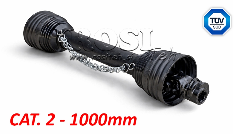 CE CERTIFICERET KARDANAKSEL PROFI LINE KAT.2 LÆNGDE 1000mm