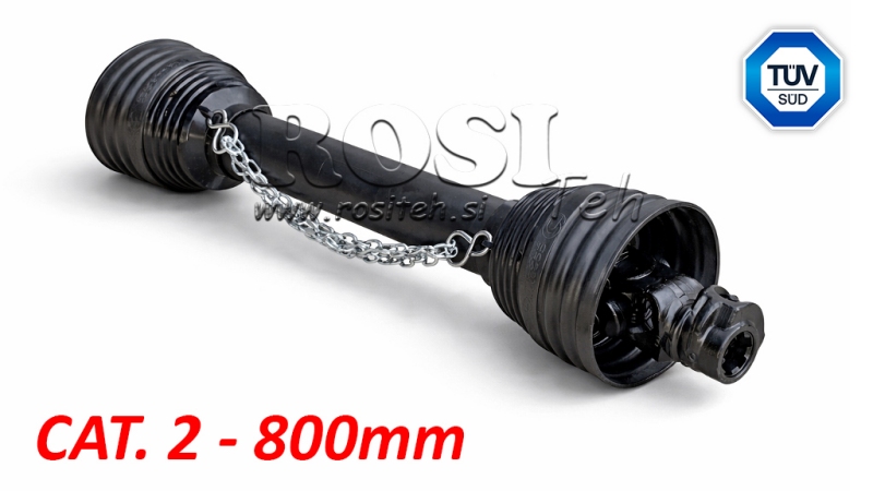 CE CERTIFIKOVANÝ KARDANOVÝ HRIADEĽ PROFI LINE KAT.2 DĹŽKA 800mm