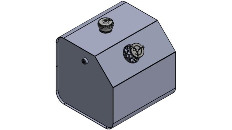 METALLTANK OBEN 250 Lit 600x600x800mm