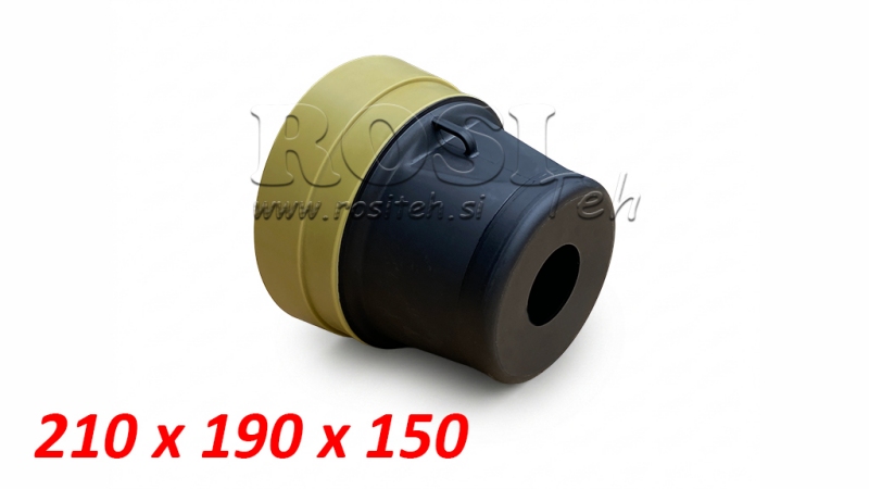 KARDANWELLE SCHÜTZUNGSTOPF PVC 210x190x150