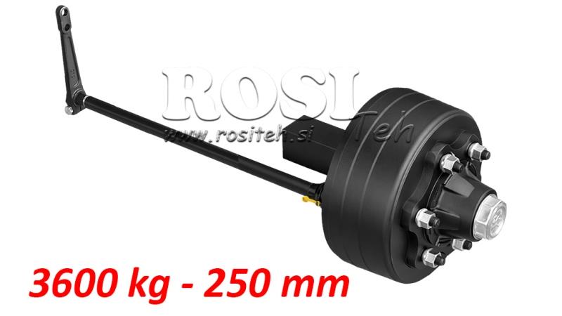 POLOSOVINA Z ZAVORAMI 3.600 kg l.250 mm