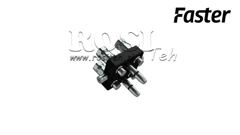 MULTI-FASTER KUPPLUNG 3-WEGE BSP 1/4 MOBILER TEIL (EINHEBEL)