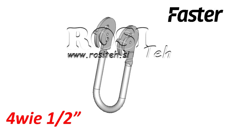 HÅNDTAG TIL MULTI-FASTER 4VEJS 1/2 FAST DEL