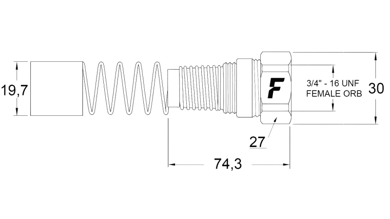 HUN HURTIGKOBLING TIL MULTI-FASTER 3/8 FAST DEL