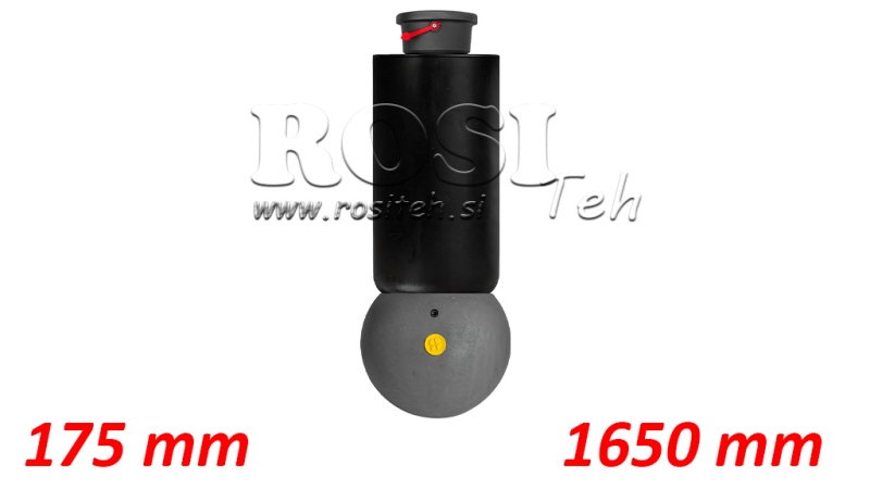 TELESKOPZYLINDER - MEILLER KIPPER - 5 STUFEN 175 mm 15 ton - HUB 1650 mm