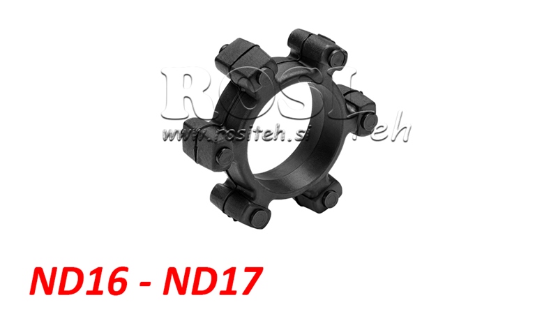 STERNKUPPLUNG FÜR GUMMIEINSATZ ND16-ND17 (74mm)
