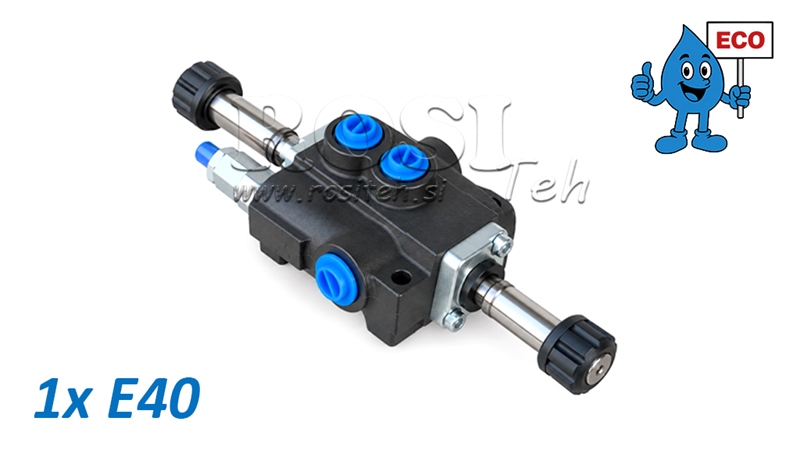 HYDRAULISCHES MAGNETVENTIL (OHNE SPULEN) – 1-SEKTIONEN-STEUERVENTIL 1xE40 ECO