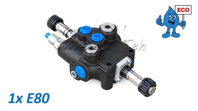 HYDRAULISCHES MAGNETVENTIL (OHNE SPULEN) – 1-SEKTIONEN-STEUERVENTIL 1xE80 ECO