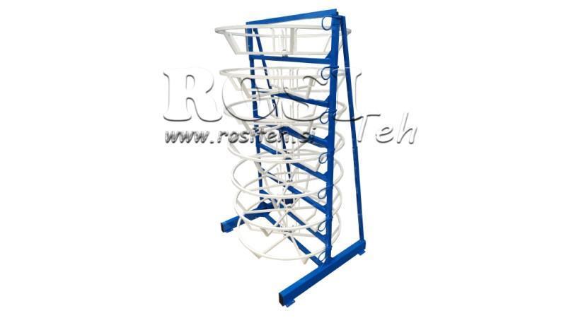 STAND FÜR ABWICKLUNG VON HYDRAULIKSCHLÄUCHEN