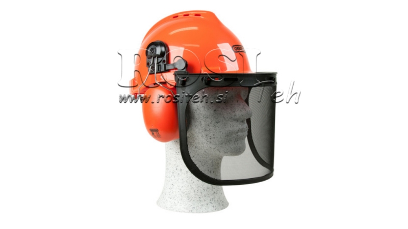 BESKYTTENDE HJELM YUKON MED VISIR OG ØRERBESKYTTELSE