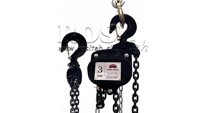 KÆDEHEJS - VINSJ 3Ton x 3m