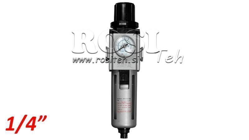 PNEUMATISCHER FILTERREGULATOR 200 G1/4 40µ 0-10b