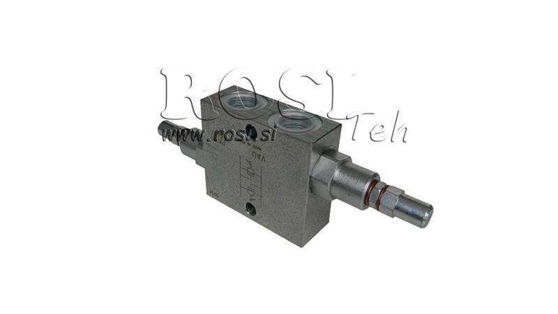 RÉGULATEUR DE PRESSION HYDRAULIQUE DOUBLE VAU 3/8 10-180 BAR