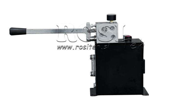 HYDRAULISK RVBR AUTOMATISK VENTIL TIL FJEDER CYLINDER MED RESERVOIR OG NØDHAANDTAG