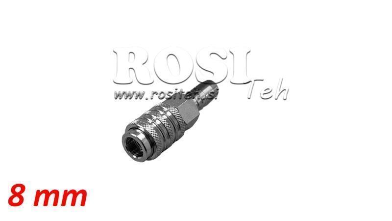 PNEUMATISK HURTIGKOBLING HUN SPRUCE 8mm - DN7.2