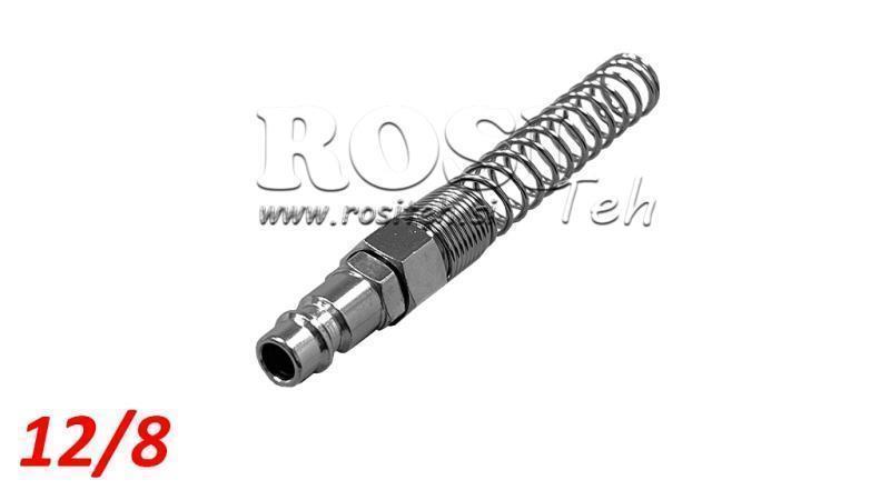 PNEUMATISK HURTIGKOBLING HAN FJEDER 12/8 - DN7.2