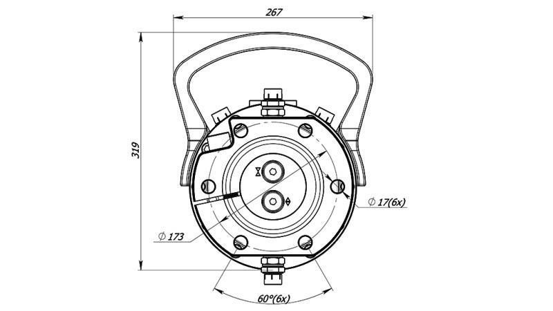 HYDRAULISK ROTATOR 12000/6000 KG MED FLANGE