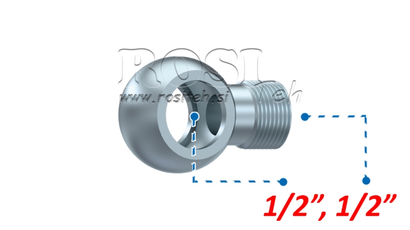 HYDRAULISCHER BANJO-ANSCHLUSS 1/2-1/2