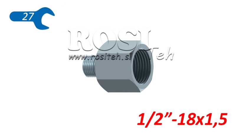 HYDRAULIKADAPTER MÄNNLICH-WEIBLICH 1/2-18x1,5