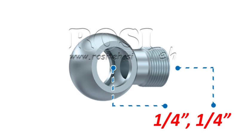 HIDRAVLIČNI PRIKLJUČEK OČESNI 1/4-1/4