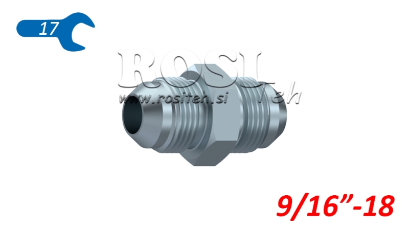 HYDRAULISCHE DOPPELSCHRAUBE JIC74° 9/16