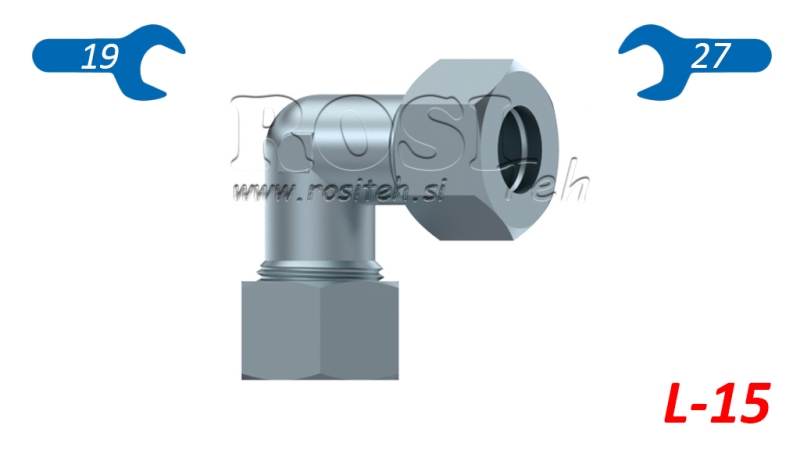 HYDRAULIK KNIE L-15 MIT MUTTER